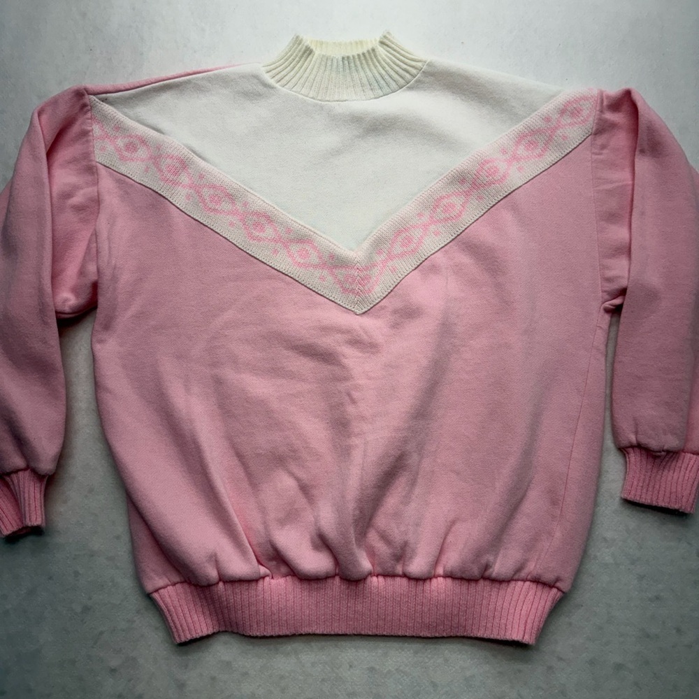 Vintage E.V. Ltd. Pink Sweater Women’s Size Large